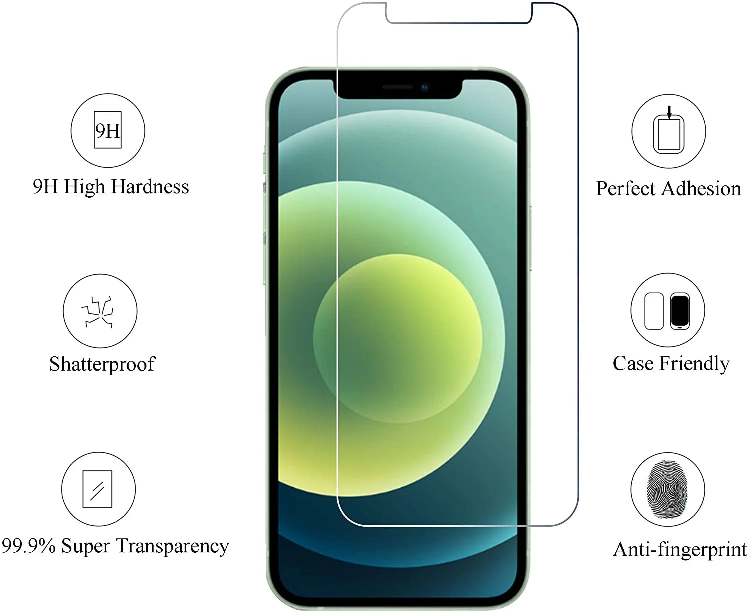 Screen Protector Compatible with Iphone 13 Pro Max, Clear Tempered Glass, 3-Pack